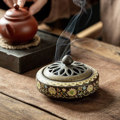 Zen Aura Ceramic Incense Burner for Coils