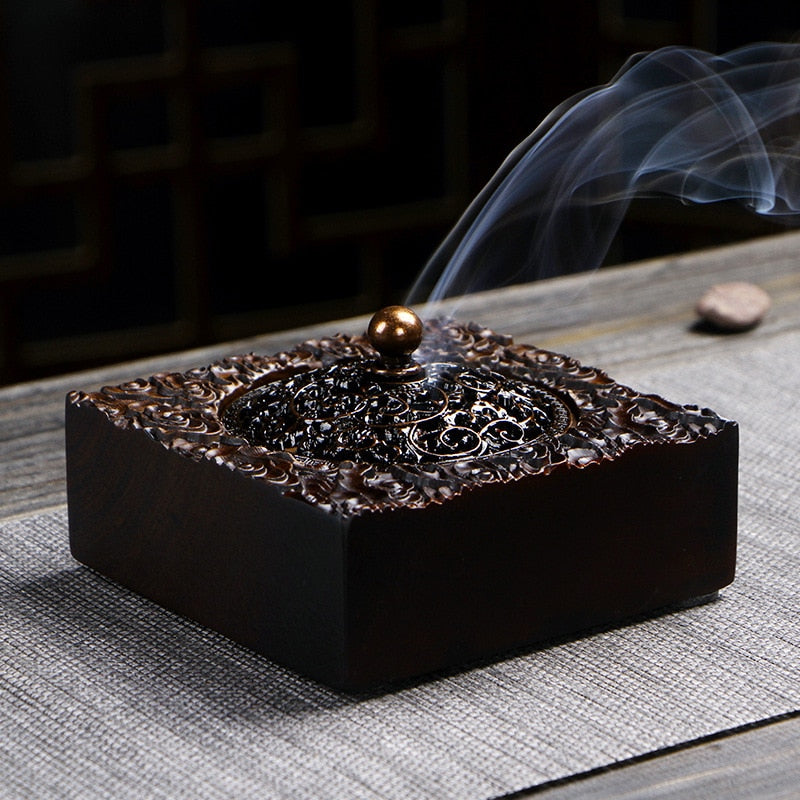 Zen Aura Ebony Incense Burner