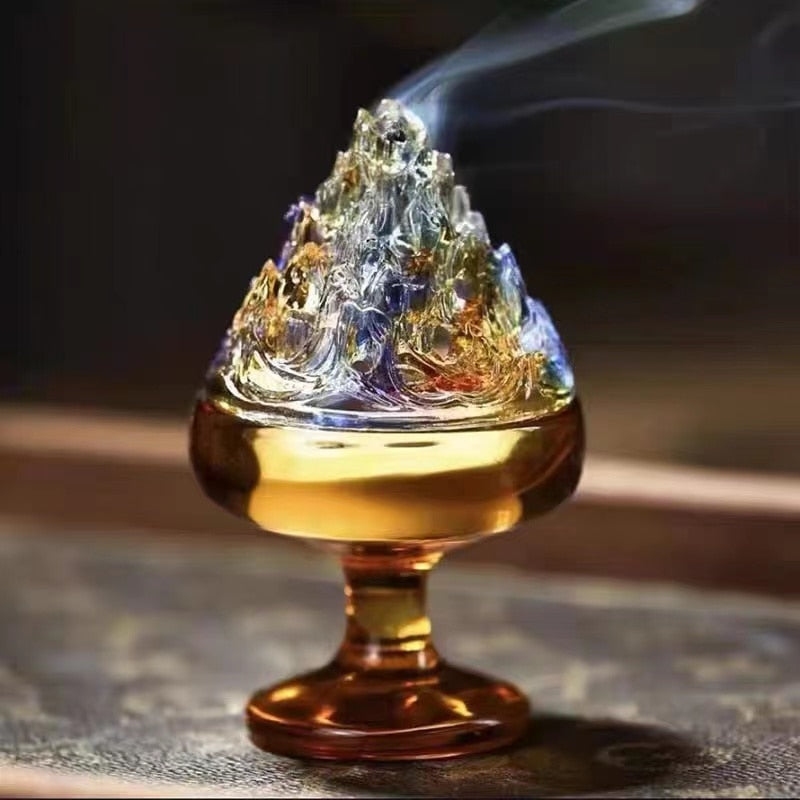 Zen Aura Enamel Incense Burner