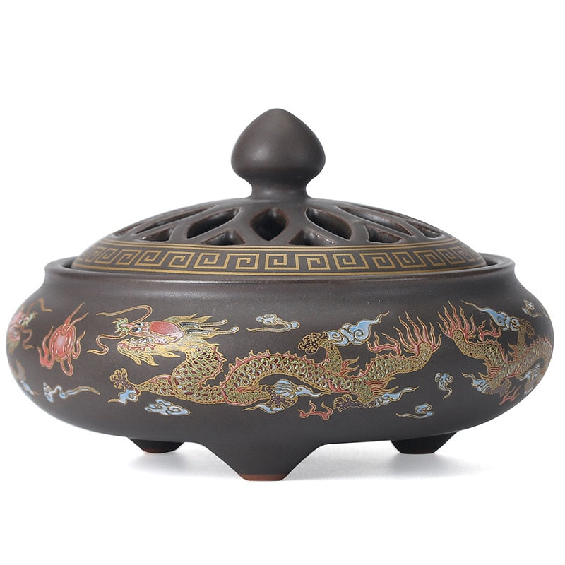 Zen Aura Ceramic Incense Burner for Coils