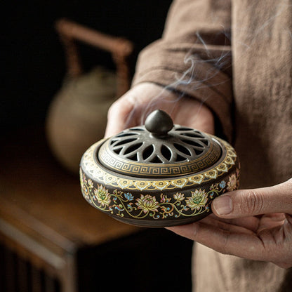 Zen Aura Ceramic Incense Burner for Coils