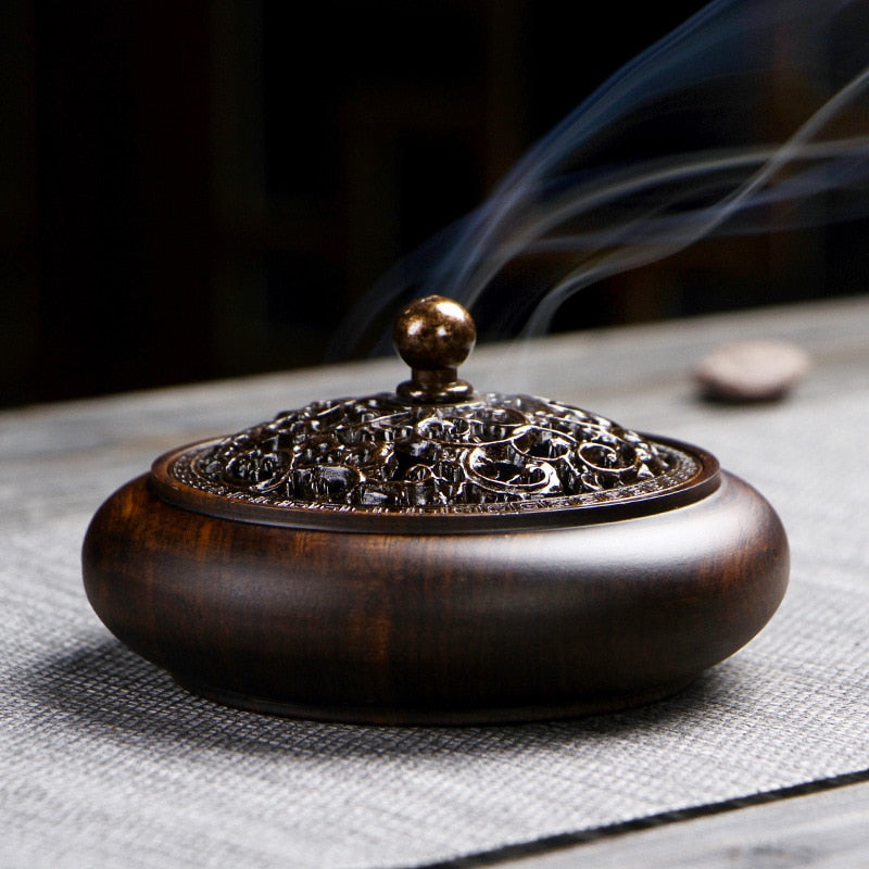 Zen Aura Ebony Incense Burner