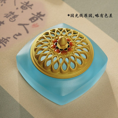 Zen Aura Candy-Colored Lustrous Incense Burner