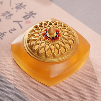 Zen Aura Candy-Colored Lustrous Incense Burner